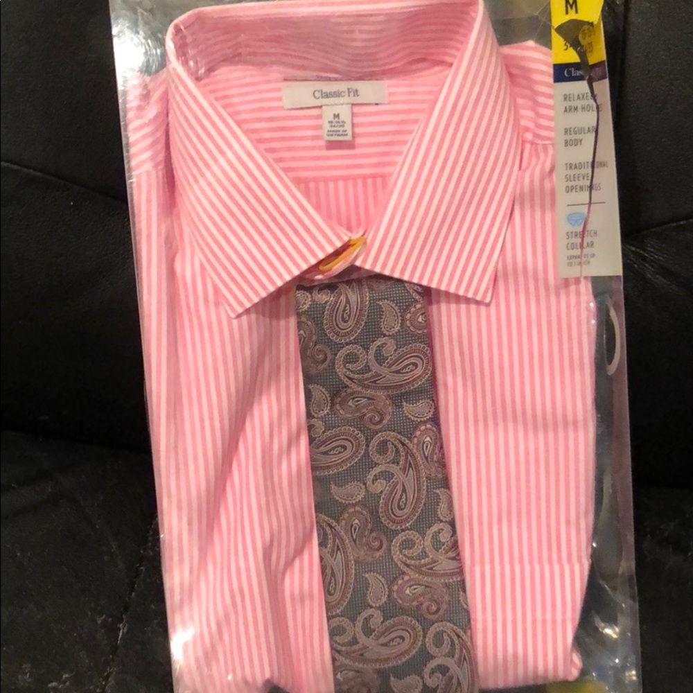 Dress shirt with tie NWT